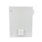 Gabinete Ventilado de Acero IP55 Uso en Exterior (400 x 600 x 250 mm) con Placa Trasera Interior Metálica y Compuerta Inferior Atornillable. Incluye Ventilador, Ventilas, filtros, Chapas y Llave T.