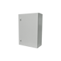 Gabinete de Acero IP66 Uso en Intemperie (500 x 700 x 250 mm) con Placa Trasera Interior Metálica y Compuerta Inferior Atornillable (Incluye Chapa y Llave T).