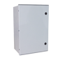 Gabinete de Poliéster IP65 Uso en Intemperie (600 x 800 x 300 mm) con Placa Trasera Interior de Plástico (Incluye Chapa y Llave).