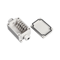 Caja de Conexión Exterior con Conexión Lateral para 4 Líneas (doble tornillo). Incluye Glándulas.