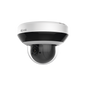 Mini Domo PTZ IP 4 Megapixel / 4X Zoom / H.265+ / 20 mts IR EXIR / WDR 120dB / PoE / IK10 / Exterior IP66 / Ultra Baja Iluminación / Micrófono Integrado / PoE