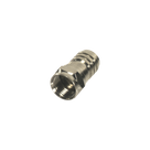 Conector Coaxial F Macho / Plegable / RG-59/U / 75 Ohm / Cuerpo Níquel / 24 mm