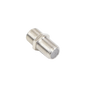Adaptador Barril para 75 Ohm, de Conector F Hembra a F Hembra, Níquel/ Estaño/ Polietileno.