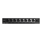 Switch Administrable Gigabit / 8 Puertos 10/100/1000BASE-T / Capa 2 / Switching 16 Gbps / Forwarding 11.9 Mpps / Modo CCTV 250 m (820 ft) / Fanless