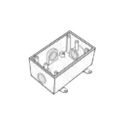 Caja Condulet FS de 3/4\" ( 19.05 mm) con cuatro bocas a prueba de intemperie.