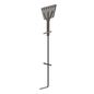 Ancla de Piso Tipo Paleta 7 Orificios para Retenida. Placa: 3/4\", Redondo: 1\", Altura: 210 cm. Galv. Inmersión.