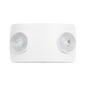 Luz de Emergencia Dual LED ultra compacta/150 lúmenes/Luz fría/Batería de Respaldo Incluida/Botón de test.