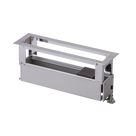 Caja Para Instalación en Escritorio para Voz, Datos o Contactos Eléctricos / Capacidad para 4 Módulos / Salida de Cables Posterior / Los Módulos se Adquieren Aparte / (KFC134/14CY)