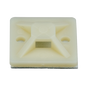 Montaje-Sujetador Adhesivo STRONGHOLD de 4 Vías de 1\" x 1\" x 1/4\", Color Natural,  Nylon 6.6 Retardante de Llamas V-2, Paquete de 100pz