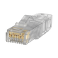 Plug RJ45 Cat6A, Para Cable UTP de Calibre 26 AWG, Chapado en Oro de 50 Micras, Paquete de 100 Piezas