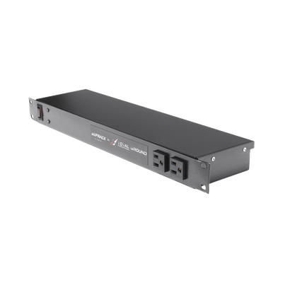 Tomacorriente de 10 contactos para 120 Vca con Supresor de picos tipo \"A\" de 40 kA, Diseñado para Montaje en Rack de 19\".