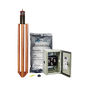 Kit de puesta a tierra de 100 Amperes con Electrodo, Filtro, Acoplador y Compuesto H2Ohm.