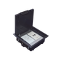 Caja de Piso para Dos Módulos Universales (Socket M2), para Alimentación Eléctrica y Redes de Datos (11000-33401) No Incluye Faceplates