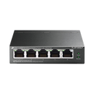 Switch PoE No Administrable / 5 Puertos 10/100 Mbps / 4 Puertos PoE 802.3af / Presupuesto 41 W / Extensión PoE 250 m (820 ft) / Sin Ventilador