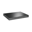 Switch PoE+ L2+ / 48 Puertos Gigabit / 4 SFP 1G / Presupuesto PoE 384W / Rendimiento 104 Gbps / Montaje en Rack