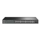 Switch PoE+ Administrable / 24 Puertos 10/100 Mbps / 4 Puertos Gigabit / 2 SFP Combo / 250W / SDN / 12.8 Gbps