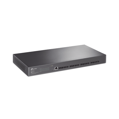Switch Fibra Óptica L2+ Omada / 16 Puertos SFP+ 10G / 2 Puertos Consola (RJ45 y micro-USB) / Administración Centralizada Omada o Stand-Alone / Multicast IGMP / Calidad de Servicio / Montaje en Rack