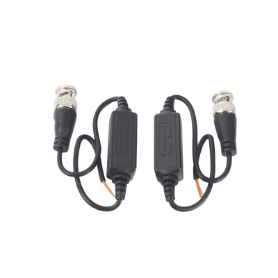 Kit de Transceptores (Baluns) para EXTERIOR TurboHD Hasta 4K HD-TVI / HD-CVI / AHD / CVBS / COAXITRON / AUDIO POR COAXITRON  / Menu OSD / CONECTORES 100% COBRE / Con Cable RF Blindado. Distancia de