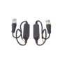 Kit de Transceptores (Baluns) para EXTERIOR TurboHD Hasta 4K HD-TVI / HD-CVI / AHD / CVBS / COAXITRON / AUDIO POR COAXITRON  / Menu OSD / CONECTORES 100% COBRE / Con Cable RF Blindado. Distancia de