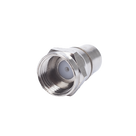 Conector F Macho / Plegable con PIN / Cable RG-6 / Cuerpo Bronce Niquelado / Contacto Oro / Aislante Teflón