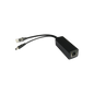 Cable divisor PoE pasivo de 48-55 Vcc @ 12 Vcc, 2 A. Aplicaciones como adaptar micrófonos en cámaras IP