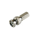 Conector BNC Macho / RG-59/U / 75 Ohm / Rosca Hexagonal 9.5 mm / Ensamble sin Herramientas / 13.9 mm x 31.8 mm