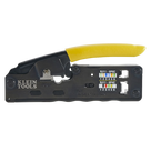 Ponchadora/Pelacables/Cortacables / Matraca ciclo completo / RJ45-RJ11/12 / Cat3-Cat5e-Cat6 / Compacta ergonómica