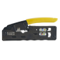 Ponchadora/Pelacables/Cortacables Compacta con Matraca para Conectores  RJ45 y RJ11/RJ12.
