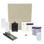 Kit de panel de alarma híbrido con teclado y receptor inalámbrico integrado, contactos magnéticos y sensor de movimiento inalámbricos