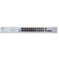 Switch PoE (802.3af/at/bt) / No administrable de largo alcance / Hasta 250m / Con 24 x 10/100Mbps + 2 x SFP Gigabit Combo / 250 W