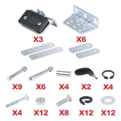 Set de Accesorios para Brazos de Montaje / Ajuste Ergonómico / Soportes de Aluminio / Instalación Rápida / Diseño Compacto