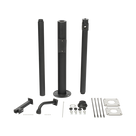 Poste Seccionado para Cámara PTZ / 3 m (9.8 ft) de Altura / 3 Secciones de 1 m / Base de Cimentación 330 mm / Soporte PTZ 48.5 mm / Sellos Impermeables / Color Negro