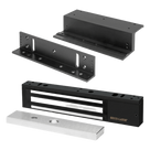 Kit de Control de Acceso / Chapa Magnética 600 lbs (272 kg) / Montaje Z y L / Aluminio Anodizado / LED Bicolor / UL / Interior