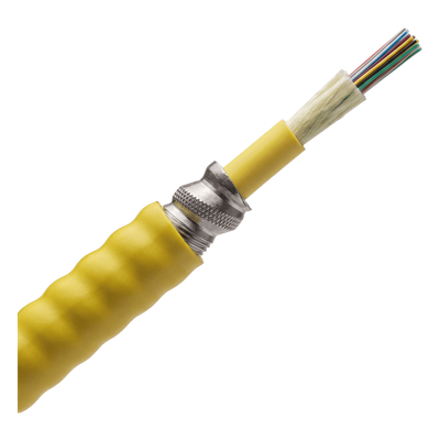 Cable de Fibra Óptica de 12 Hilos, Monomodo OS2, Interior, Armada, Tight Buffered 900um, OFCR (Riser), Precio Por Metro