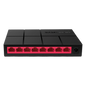 Switch NO Administrable / Para escritorio / Carcasa de Plástico / 8 puertos 10/100/1000 Mbps / Diseño Compacto / Plug and Play