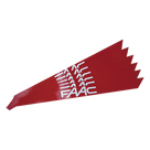 Banda Reflectante / PVC Reflectante Rojo / 150 mm Ancho / 3 mm Espesor / Alta Reflectividad / Compatible B680H