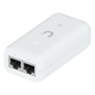 Inyector / Adaptador POE UniFi U-POE (48 VDC, 0.32 A hasta 15W) puerto Gigabit, ideal para equipos UniFi, incluye cable AC
