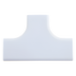 Accesorio en \"T\", para uso con canaleta LDPH10, material ABS, Color Blanco