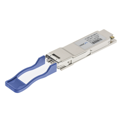 Transceptor Óptico QSFP+ (Mini-Gbic) / Monomodo 1310 nm / 40 Gbps / 40GBASE-LR4 / Conectores LC/UPC Dúplex / DDM / Hasta 10 km
