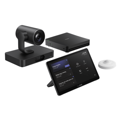 Sistema de Videoconferencia / Microsoft Teams Rooms / Intel Ultra 5 con NPU / Cámara Dual 4K / Zoom Óptico 20x / Panel Táctil 11.6\" / Compartir Inalámbrico 1080p