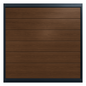 Puerta de Garage de Alta Calidad / Linea Central / Imitacion madera / oscura / 18x8 pies / AISLADA / Estilo Americana.