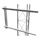 Brazo para Torre Arriostrada / Acero ASTM A36 / Ø 3' Cal. 16 / Ángulos 89.5 cm / Galvanizado por Inmersión / Compatibilidad STZ30G/35G/45G