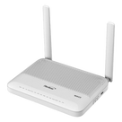 ONU GPON / Wi-Fi 6 1800 Mbps / 4 Puertos Gigabit / 1 POTS / 1 CATV RF / 1 USB / SC/APC / 2 Antenas 5 dBi