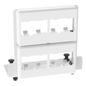 Patch Panel de 8 Puertos Mini-Com, Para Uso con Gabinetes Multipropósito, de Instalación a Presión, Color Blanco