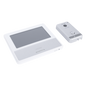 KIT DE VIDEOPORTERO IP COLOR BLANCO / Apertura con app / Súper elegante / Monitor WIFI /  Alimentación 110vca