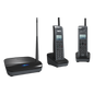 Sistema Telefónico Inalámbrico SIP de Largo Alcance, Incluye Base y Dos Teléfonos Inalámbricos, Soporta 10 Cuentas SIP, Hasta 4 Llamadas Simultaneas,