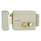 Cerradura Eléctrica con Botón de Salida / Doble Cerrojo / 12 VCA 2.5 A / Pulsos de 2 Seg / Exterior Izquierda