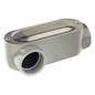 Caja oval roscada tipo OLR de 2\" (50.8 mm) Incluye tapa y tornillos.