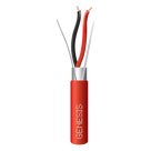 Cable para Alarmas de Incendio / 2x16 AWG / Blindado / Riser FPLR / 305 m (1000.7 ft) / PVC Rojo
