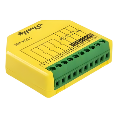 Controlador inteligente inalámbrico WIFI para tiras LED RGB, RGBW/ Nube P2P / Medición de consumo/ Soporta Google y Alexa / 12A